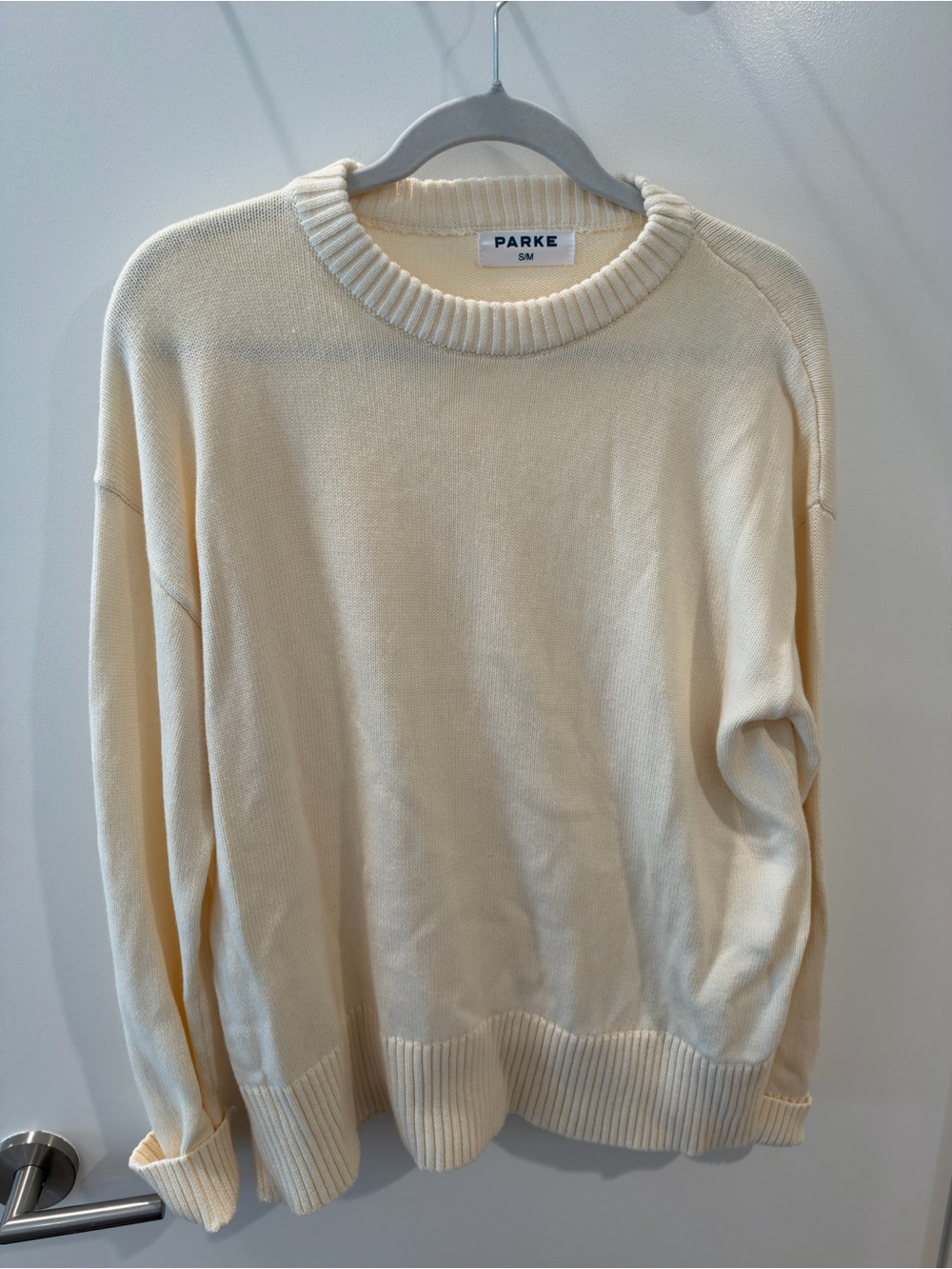 Parke Cream Crewneck Sweater